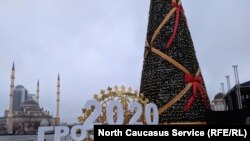  Грозный, Чечня, Новый год, центр Грозного