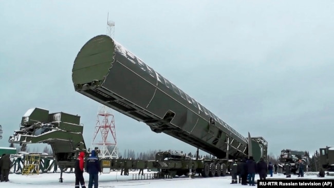 Перспективная российская межконтинентальная ракета "Сармат"