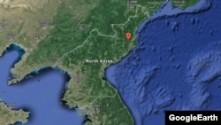 Предполагаемый район проведения трех ядерных испытаний в Северной Корее. Иллюстративное фото.