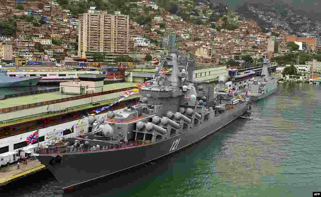 Венесуела &ndash; російський протичовновий крейсер &laquo;Москва&raquo; у порту Ла-Гуайра, 27 серпня 2013 року