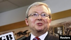 Australian Prime Minister Kevin Rudd (file photo)