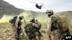 د افغانستان د کندهار په جنوب کې امریکايي سرتېري تر عملیاتو وروسته