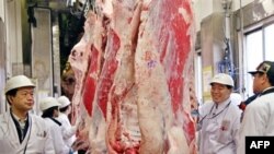 آزمایش گوشت وارداتی ژاپن از آمریکا در ارتباط با بیماری جنون گاوی
