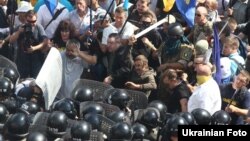 Сутички під парламентом України, 31 серпня 2015 року
