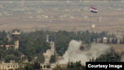 A scene from shelling in Quneitra. File photo.