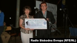 Сузана Ѓорѓиевска, добитник на наградата на манифестацијата „Вечер на Чинго“. 