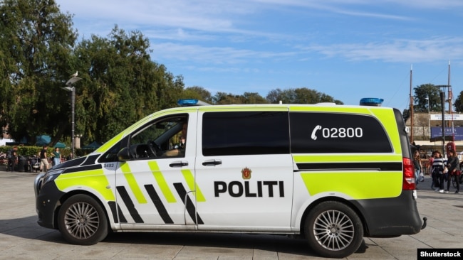Автомобиль норвежской полиции в Осло.