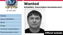 Скриншот с официального сайта Интерпола, 21 июля 2011 года.