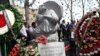 Armenia - A memorial to Yazidis and other people massacred by the ISIS in Iraq is unveiled in Yerevan, 21Apr2016.