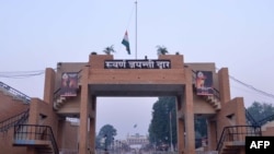 The Wagah border crossing between India and Pakistan.