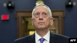 U.S. Secretary of Defense Jim Mattis testifies on the Defense Department budget at a House Appropriations Committee Defense Subcommittee hearing in Washington, D.C., on June 15.
