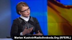 Кандидатка у президенти України Юлія Тимошенко у студії Радіо Свобода. України, Київ, 16 березня 2019 року