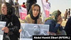 Iranian Kurds in Iraq's Arbil protest against the political executions in Iran, in October 2013