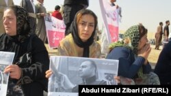 Iranian Kurds in Iraq's Arbil protest against the political executions in Iran, in October 2013 