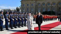 Roma Papası Francisin rəsmi qarşılanma mərasimi. 02 okt. 2016