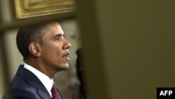 Президент США Барак Обама під час звернення до нації з повідомленням про завершення бойових дій в Іраку