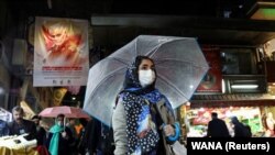 An Iranian woman at the Tajrish market in Tehran on March 18, ahead of the Iranian New Year.