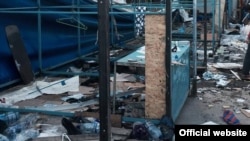Знесення ринку в Сімферополі, 6 липня 2015 року