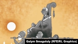 Көрнекі иллюстрация. Ғалым Смағұлұлы салған карикатура.