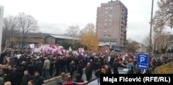 Protesta në Mitrovicën e Veriut