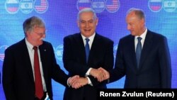 John Bolton, Benjamin Netanyahu i Nikolai Patrušev u Jerusalimu