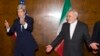 U.S. Secretary of State John Kerry (left) and his Iranian counterpart Mohammad Javad Zarif at nuclear talks in Lausanne last month.