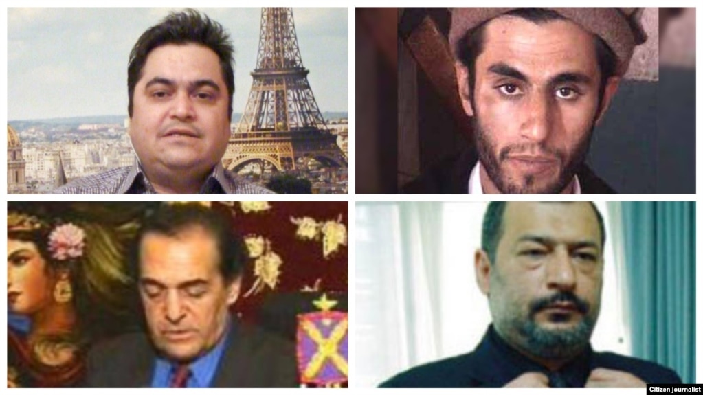عبدالمایک ریگی، روح الله زم، بالا و محمدرضا مدحی و فرود فولاوند، پائین