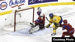 Финал молодежного чемпионата мира по хоккею. Швеция - Россия 1:0. Калгари, 6 января 2012 г