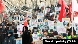 Митинг против строительства полигона в Шиесе в Архангельске