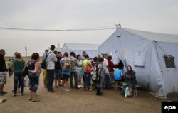 Refugiați ucraineni în Rusia, in regiunea Rostov.