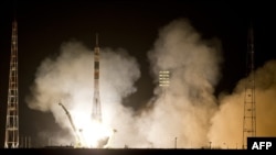 "Союз TMA-08M" ғарыш кемесі ұшып барады. Байқоңыр, 29 наурыз 2013 жыл.