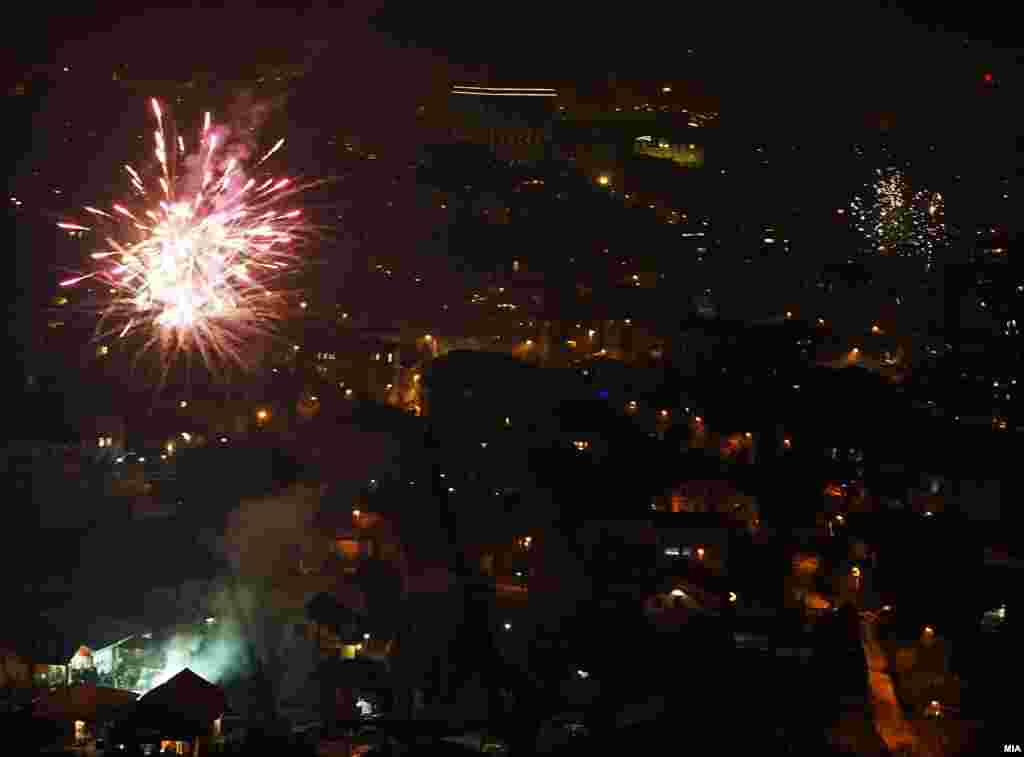 Дочек на Новата година во Скопје