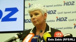 Jadranka Kosor u vrijeme dok je bila predsjednica HDZ-a i premijerka Hrvatske