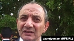 Bako Sahakian, the self-declared "president" of Nagorno-Karabakh