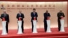 CHINA -- (L-R) Brazil President Michel Temer, Russian President Vladimir Putin, Chinese President Xi Jinping, South African President Jacob Zuma and Indian Prime Minister Narendra Modi attend the opening ceremony of the BRICS cultural festival in Xiamen, 