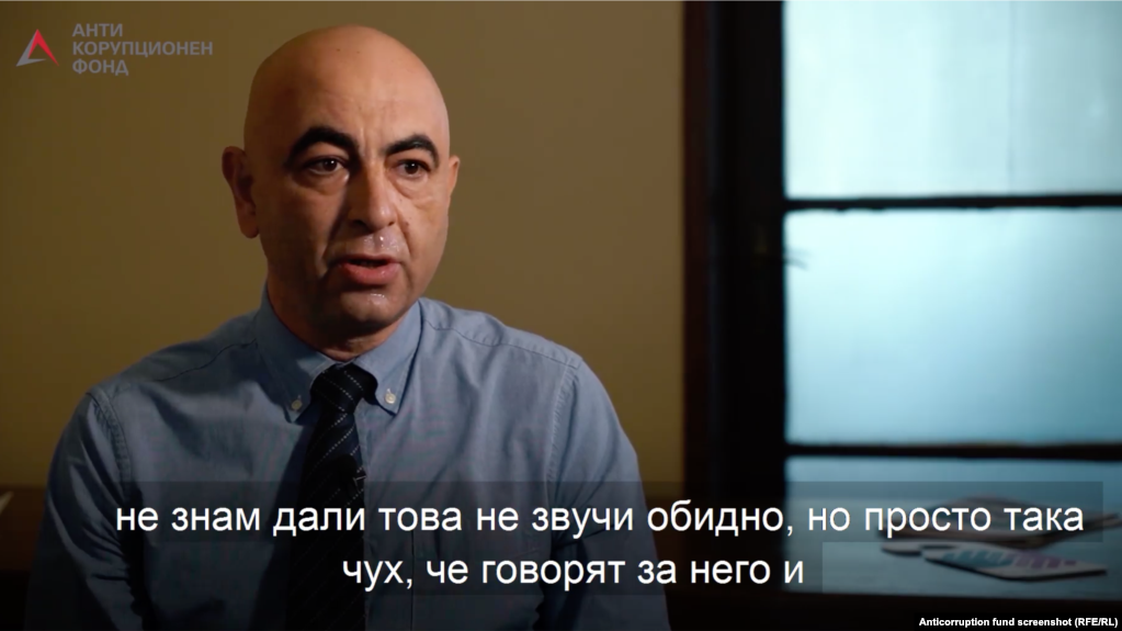 Бившият депутат от НДСВ Димитър Ламбовски в кадър от видеото на Антикорупционния фонд