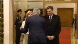 Predsednica Hrvatske Kolinda Grabar Kitarović, predsednik Srbije Tomislav Nikolić i predsednik Slovenije Borut Pahor u Zagrebu 25. novembra 2015
