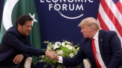 دونالد ترمپ در دیدارش با عمران خان در شهر داووس سویس در حاشیه اجلاس "مجمع اقتصادی جهان"