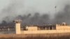 Smoke rising from Sheiban Prison in Ahvaz during prisoner protests. April1, 2020