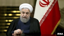 Președintele iranian Hassan Rouhani vorbind duminică despre acordul nuclear