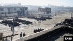 Russia -- Fire destroys prison camp where Khodorkovsky served his first term, 18Apr2011