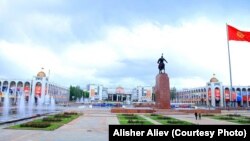 Центральная площадь Ала-Тоо в Бишкеке. Иллюстративное фото.