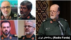 The commander of IRGC’s regional HQ in the top center of Iran “Saheb-al-Zaman”, Ali Akbar Nouri and his provincial deputies Mohsen Karimi (Markazi), Nohammad Taghi Shahgheraghi (Qom), Hamid Damghani (Semnan), and Mohammad Shah