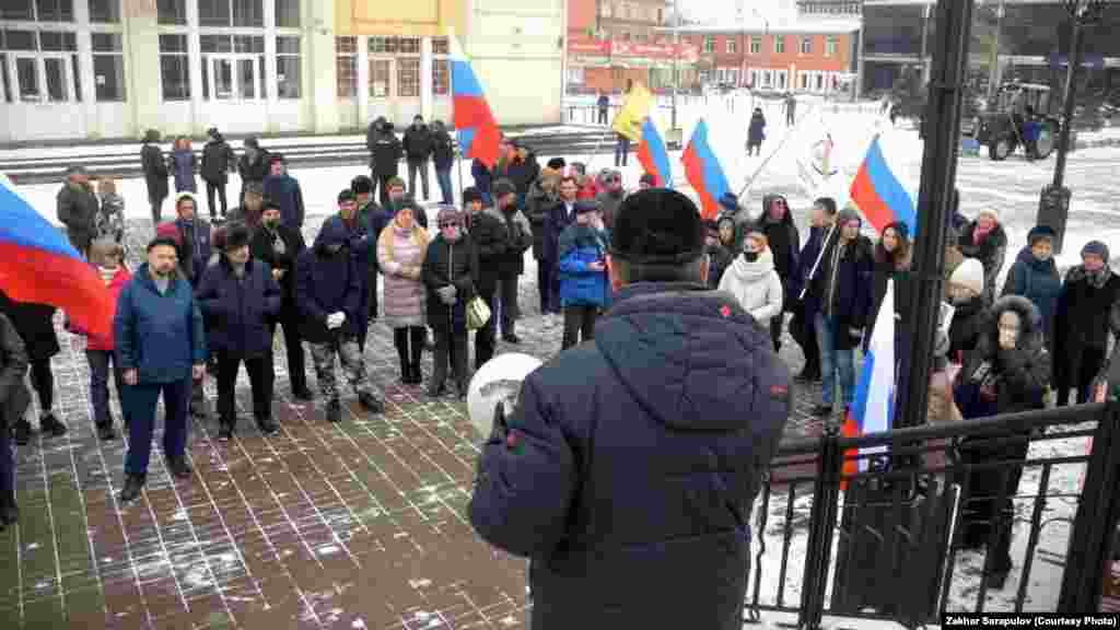 Митинг в память об убитом политике в Новосибирске.