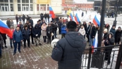Митинг в центре Иркутска