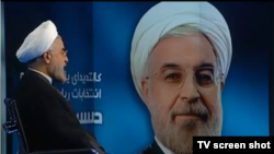 Iranian presidential candidate Hassan Rohani used an interview on state television to criticize the broadcaster.