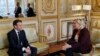 Paris, februarie 2019: întâlnire între președintele Emmanuel Macron și lidera extremei drepte, Marine LePen.