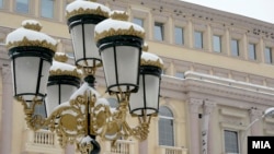 Снег во Скопје
