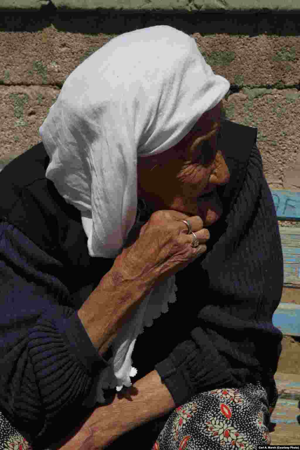 Tolumbubu, the second of three wives of Pamir Kyrgyz leader Rakhmankul Khan. The practice of polygamy has mostly disappeared among the Pamir Kyrgyz who resettled in Turkey.