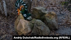 Memorial to two killed fighters in the Aidar Battalion in 2014